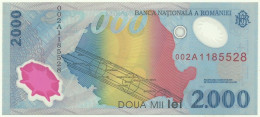 ROMANIA - 2.000 Lei - 1999 - Pick 111.a - Unc. - Série 002A - Total Solar ECLIPSE Commemorative POLYMER - 2000 - Roemenië