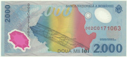 ROMANIA - 2.000 Lei - 1999 - Pick 111.a - Unc. - Série 002C - Total Solar ECLIPSE Commemorative POLYMER - 2000 - Rumania