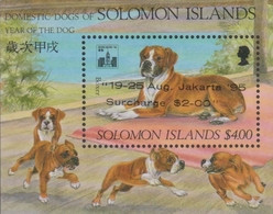 Solomon Islands SG MS 791 1994 Year Of The Dog, Hong Kong 94, Souvenir Sheet, Mint Never Hinged - Solomon Islands (1978-...)