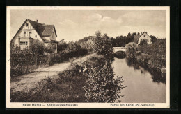 AK Neue Mühle / Königs Wusterhausen, Klein Venedig, Partie Am Kanal  - Wusterhausen