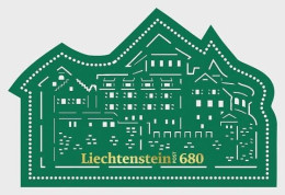 LIECHTENSTEIN 2024 VADUZ CASTLE,GREEN, SOUVENIR SHEET OF 1 STAMP IN MINT MNH (**) - Ungebraucht