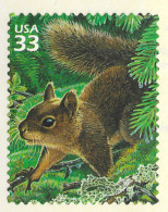 USA 2000 MiNr. 3273 Etats-Unis Pacific Coast Raine Forest #2 Animals Douglas Squirrel, Foliose Lichen1v  MNH** 0,80 € - Giftige Pflanzen