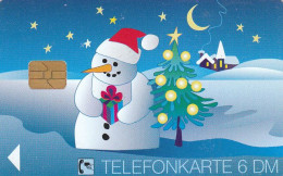 Germany - O 1313/149-160ex - TK IS BROKEN!!!, MiniMedia, Janzen, Snowman Christmas, 6DM, 08.95 - O-Series: Kundenserie Vom Sammlerservice Ausgeschlossen