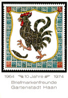 73660527 Haan Rheinland 10 Jahre Briefmarkenfreunde Briefmarke Wappen Haan Rhein - Haan