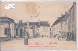 MUSSY-SUR-SEINE- PLACE DE LA HALLE- ATTELAGE - Mussy-sur-Seine