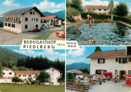 73659850 Bodenmais Berggasthof Riedlberg Terrasse Swimming Pool Bodenmais - Bodenmais