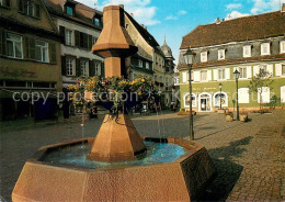 73652099 Bad Bergzabern Brunnen Marktplatz Bad Bergzabern - Bad Bergzabern