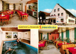 73651633 Schwabthal Gasthof Pension Loewenbraeu Restaurant Hallenbad Schwabthal - Staffelstein