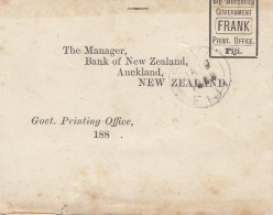 Fiji: Wrapper To New Zealand, By Authority Government Frank; O.H.M.S. On Top - Fiji (1970-...)