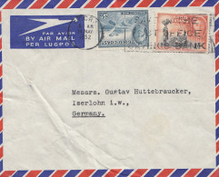 Gold Coast: Air Mail 1952 To Iserlohn - Ghana (1957-...)