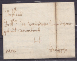 L. Datée 4 Février 1734 De NEVEL Pour BRUGGHE - Man. "SAPG" - 1714-1794 (Paises Bajos Austriacos)