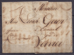 L. Datée 20 Mai 1788 De BARMEN (Allemagne) Pour ENSIVAL Près Verrviers - Man. "franco / Cologne" - 1714-1794 (Paises Bajos Austriacos)