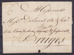 L. Datée 30 Octobre 1759 De LONDRES Pour Manufacture Royale & Impériale à BRUGES - 1714-1794 (Paises Bajos Austriacos)