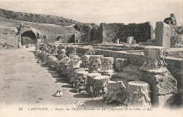 TUNISIE - Carthage - Vue Panoramique Des Ruines Du Théâtre Romain - Les Chapiteaux Et La Scène - Carte Postale Ancienne - Tunisie