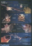 Argentina 2012 Bats 8v M/s, Mint NH, Nature - Animals (others & Mixed) - Bats - Unused Stamps