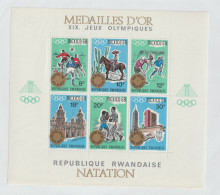 Rwanda 1968 Olympic Games In Mexico Souvenir Sheet MNH/**. Postal Weight Approx 40 Gramms. Please Read Sales - Ete 1968: Mexico