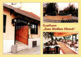 73648323 Gross Schoenebeck Gasthaus Zum Weissen Hirsch Brunnen Terrasse Gross Sc - Finowfurt