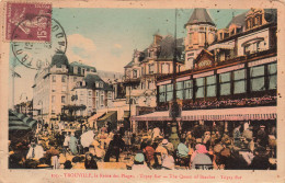 FRANCE - Trouville - La Reine Des Plages - Topsy Bar - The Queen Of Beaches - Topsy Bar - Animé - Carte Postale Ancienne - Trouville