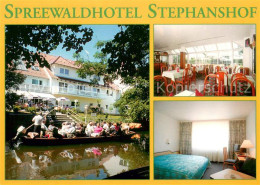 73648040 Luebben Spreewald Spreewaldhotel Stephanshof Bootstour Gaststube Zimmer - Luebben (Spreewald)