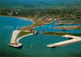 73648023 Buesum Nordseebad Hafeneinfahrt Fliegeraufnahme Buesum Nordseebad - Büsum