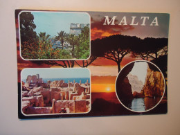 MALTA     POSTCARDS     STAMPS   COW    2 SCAN - Malta
