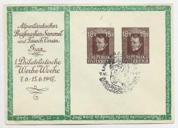 AUSTRIA ENTIER 18GX2 ENVELOPPE COVER BRIEF TAUSCH VEREIN 7.VI .1947 WERBE WOCHE - Briefe