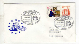 Enveloppe 1er Jour ALLEMAGNE DEUTSCHE BUNDESPOST Oblitération 6680 MEUNKIRCHEN SAAR 1 14/06/1986 - 1981-1990