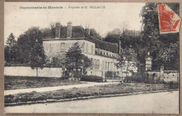 CPA 77 - DONNEMARIE En MONTOIS - Propriété De M. BELLAGUE - TB PLAN Château Façade Entrée - Donnemarie Dontilly