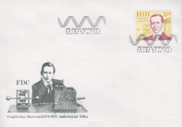 Enveloppe  FDC  1er  Jour   ESTONIE    Guglielmo   MARCONI    1996 - Estland