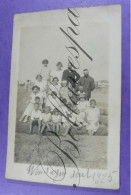 Wenduine Augustus 1925 Strand En Bad Uitstap 3 Welgestelde  Gezinnen Fotokaart - Wenduine