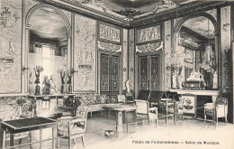 FRANCE - Fontainebleau - Salon De Musique Du Palais - Carte Postale Ancienne - Fontainebleau