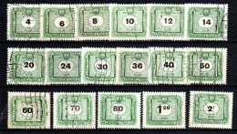 1953 - Ungheria S 197/202 + S 204/14 Segnatasse  ------ - Used Stamps