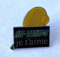 PINS SPORTS TENNIS MI -TEMPS Je T' Aime  Raquette Et Balle / 33NAT - Tennis