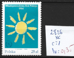 POLOGNE 2826 ** Côte 1 € - Nuevos