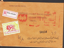 1979. IRAN. Interesting Envelope (open At 3 Sides) To Svenska Handelsbanken, Sweden From TEHERAN With Red ... - JF543343 - Iran