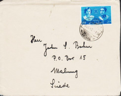 1940. IRAN. Unusual Envelope To Sweden With Solo 1,50 R Wedding Mohammad Reza And Fausia Bint Fuad Cancell... - JF543344 - Iran