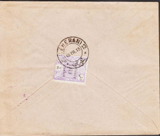 1919. POSTES PERSEANES. Fine Envelope With Ahmad Schah Kadschars Stamp Overprinted Provisoire 1919 6 Chasi... - JF543345 - Iran