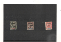 YUNNANFOU ANNÉE 1903/1904 N° 1-3-5 Cote : 27,00 € - Unused Stamps