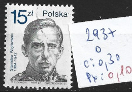 POLOGNE 2937 Oblitéré Côte 0.30 € - Used Stamps