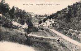 FRANCE - Avallon - Vue Prise De La Route De Lormes - Village - Carte Postale Ancienne - Avallon