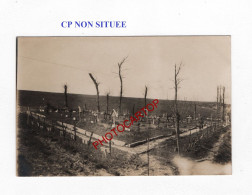 CP NON SITUEE-CIMETIERE-Friedhof-Tombes-CARTE PHOTO Allemande-GUERRE 14-18-1 WK-Militaria- - Soldatenfriedhöfen