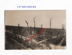 CP NON SITUEE-CIMETIERE-Friedhof-Tombes-CARTE PHOTO Allemande-GUERRE 14-18-1 WK-Militaria- - War Cemeteries