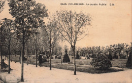 FRANCE - Colombes - Vue Générale Du Jardin Public - E.M - Carte Postale Ancienne - Colombes