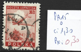 POLOGNE PA 15 Oblitéré Côte 1.30 € - Usados