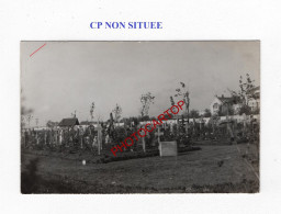 CP NON SITUEE-CIMETIERE-Friedhof-Tombes-CARTE PHOTO Allemande-GUERRE 14-18-1 WK-Militaria- - Soldatenfriedhöfen