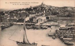 FRANCE - Marseille - Bassin Du Carènage Et ND De La Garde - Bateaux - Quai - Carte Postale Ancienne - Notre-Dame De La Garde, Lift En De Heilige Maagd