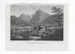 Heimat St.Gallen :Wesen Hotel & Pension Speer. Blatt 13 X 10 Cm - Weesen