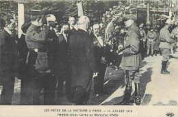 Reproduction CPA - 75 Paris - Les Fêtes De La Victoire 1919 - Remise D'une Gerbe Au Maréchal Foch - CPM Format CPA - Voi - Non Classificati