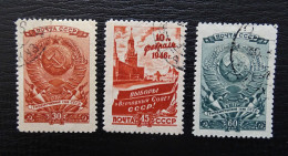 Sowjetunion Mi 1008-1010 , Sc 1026-1028 , Oberster Sowjet , Gestempelt - Used Stamps