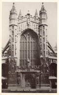 ROYAUME-UNI - West Front - Bath Abbey - Vue Générale De L'église - Vue Face à L'entrée - Carte Postale Ancienne - Bath